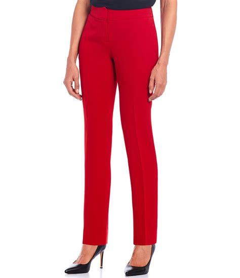 Kasper Petite Size Stretch Crepe Slim Leg Ankle Length Pant | Dillard's