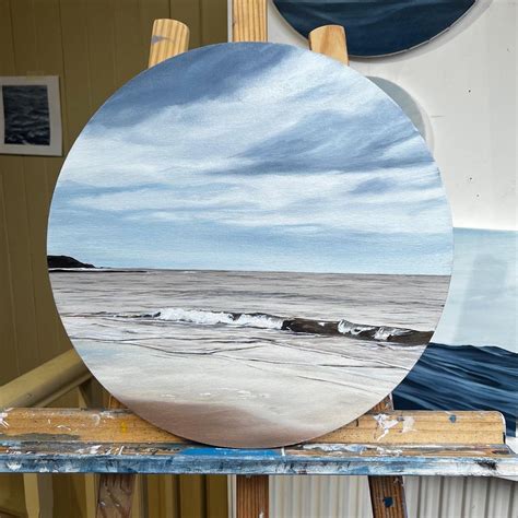 Winter Shore Painting