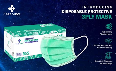 Careview Nonwoven Fabric Disposable Surgical Mask (Blue, Without Valve ...