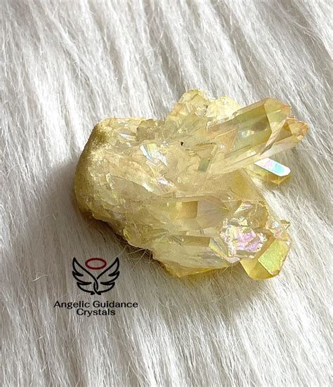 Yellow Aura Cluster – Angelic Guidance Crystals