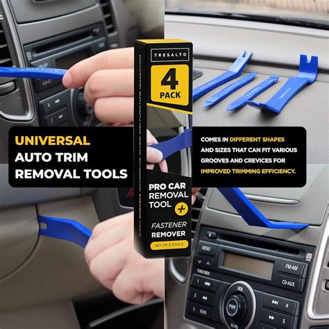 Tresalto Auto Trim Removal Tool Set - 4pcs No-Scratch Plastic India | Ubuy