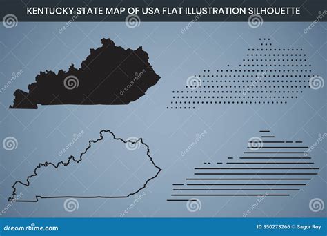 Kentucky Map. State And District Map Of Kentucky. Administrative And ...