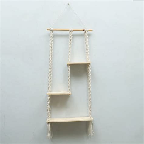 Buy HOMESAKE Solid Wood 3-Tier Wall Hanging Shelf from Homesake at just ...