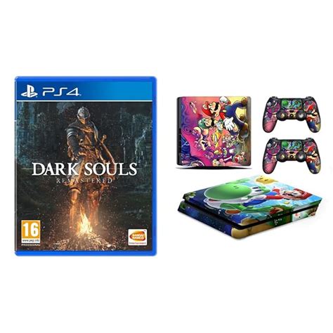 Dark Souls - Remastered (PS4)+Fox Micro® PS4 Slim Console Mario Skin ...