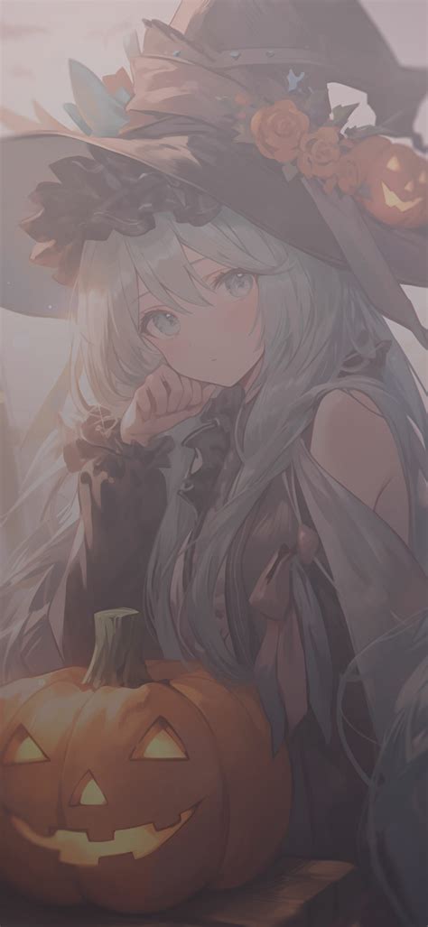Anime Halloween Witch Wallpaper