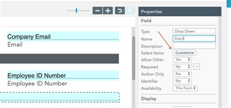 Image result for Drop Down Menu in Data Form