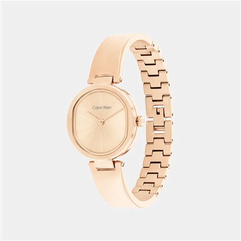 Female Gold Analog Stainless Steel Watch 25200308