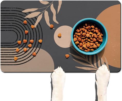 Amazon.com : Dog Food Mats for Floors Super Absorbent, Pet Cat Food Mat ...