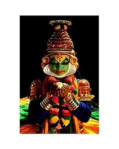 SIGN EVER Kerala Traditional Kathakali Art Wall Poster Home Bedroom ...