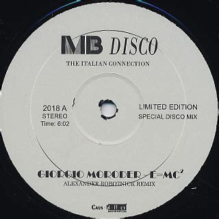 Giorgio Moroder Club Remixes Selection One 的图像结果