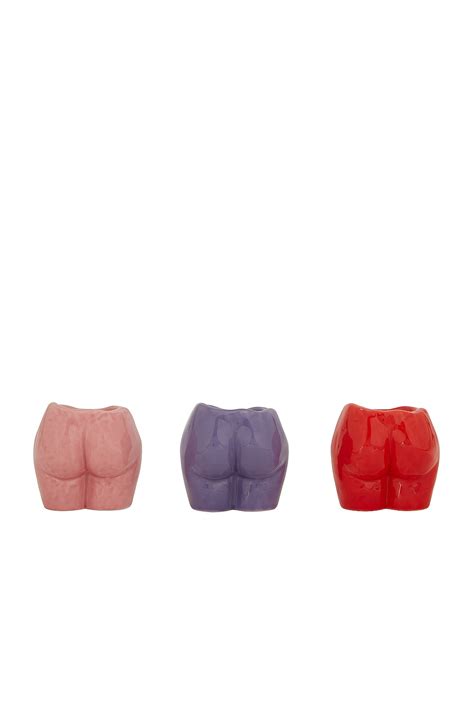 Anissa Kermiche Rock Bottom Trio in Chalk Pink, Red, & Violet | FWRD