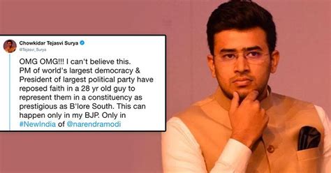 Why BJP Has Chosen Tejaswi Surya, A Law Graduate Millennial To Fight ...