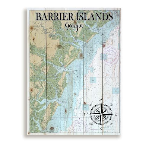 Barrier Islands, GA Pallet Map – MapMom