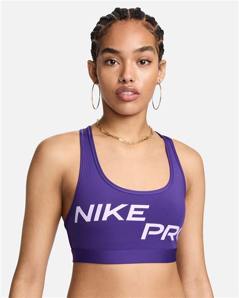 Nike Pro Swoosh Light Support Women's Non-Padded Graphic Sports Bra ...