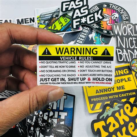 Vehicle rules sticker – Street Soul Clothing