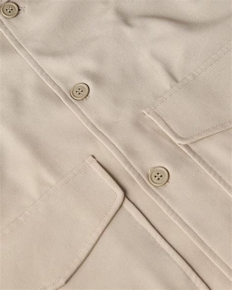 Buy Beige Solid Button Down Relaxed Fit Jacket Online at Muftijeans