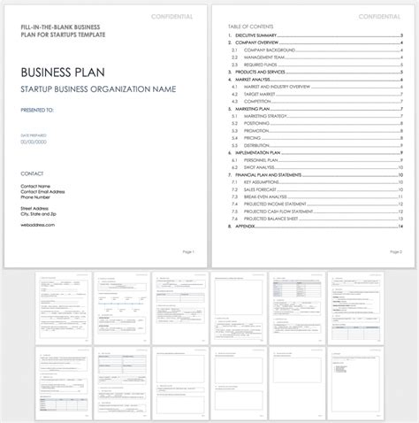 Blank Business Plan Template 的图像结果
