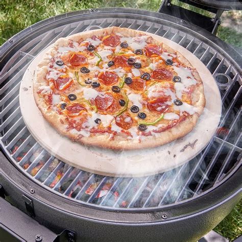Buy HUMOS 15 Durable & Safe Round Pizza Ceramic Stone for Best Crispy ...