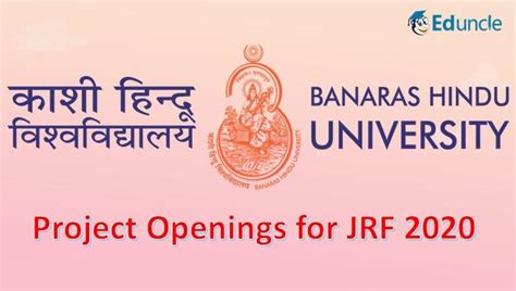 BHU, Varanasi Invites Applications for the Post of JRF