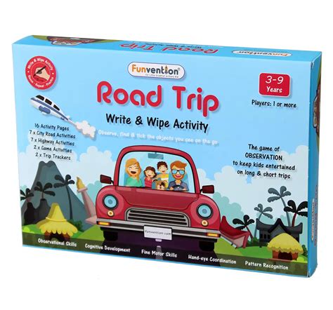 Buy Funvention Write & Wipe Activity - Road Trip Science Kits for Kids ...