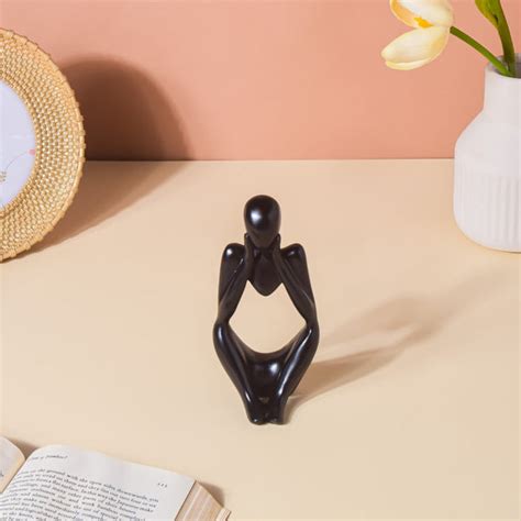Black Sitting Showpiece Online - Premium Decor Object | Nestasia