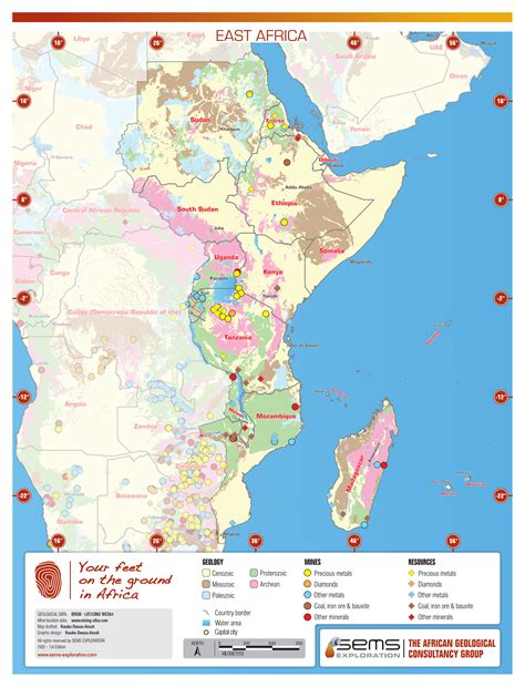 East African Regional Map 2022 - SEMS Exploration Services