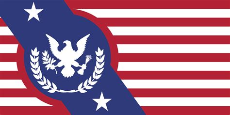 US Flag Alternative with Eagle and Wreath Design