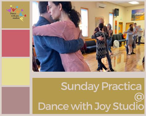 Sunday Practica at Dance with Joy Studio (weekly) - www.portlandtango.com