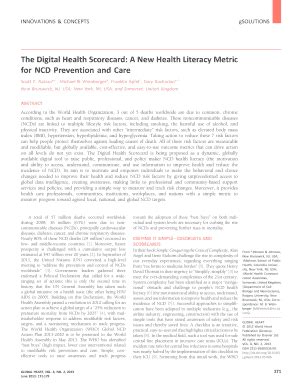 Fillable Online The Digital Health Scorecard A New Health Literacy ...
