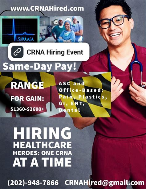 Cesar Visurraga on LinkedIn: #hiring #jobs #crna #nurse #anesthesiology #anesthetist #anesthesia…