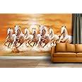 INFINITY INTERIORS 3D Wallpaper Lucky Seven Horses Running at Sunrise ...