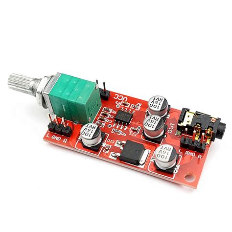 Buy Taidacent DC 3.6v-12v LM4881 Headphone Amplifier Board 3.5 mm ...