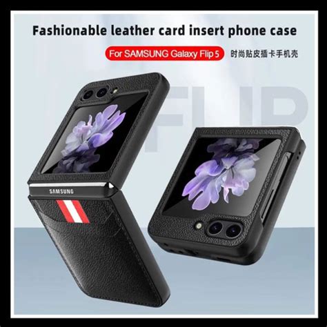 Jual Case Samsung Galaxy Z Flip 5 Flip5 Magic Leather Card Slot ...