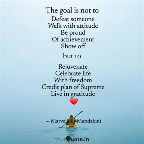 Defeat someone Walk with... | Quotes & Writings by Mandakini | YourQuote