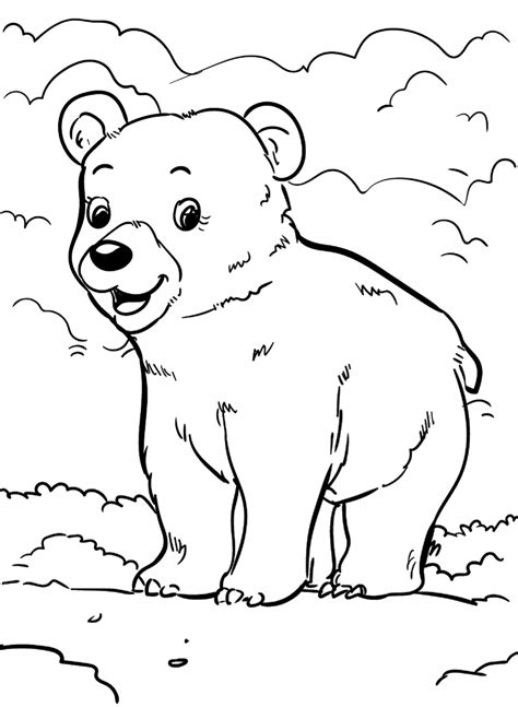 Fun Bear coloring page - Download, Print or Color Online for Free