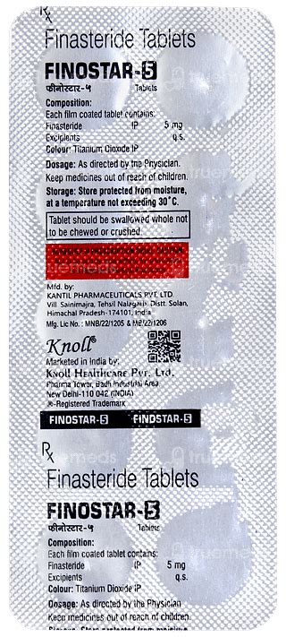 Finostar 5 Tablet: Uses, Side Effects, Price & Substitutes
