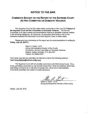 Fillable Online NOTICE TO THE BAR Fax Email Print - pdfFiller