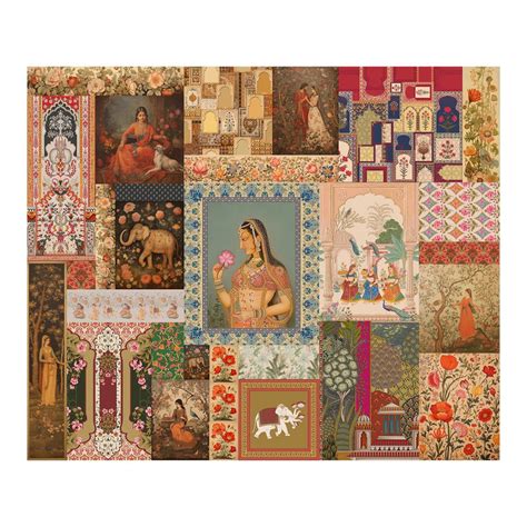 Customized Ethnic Mughal Theme Wallpaper Murals For Home, Hotel and Ca ...