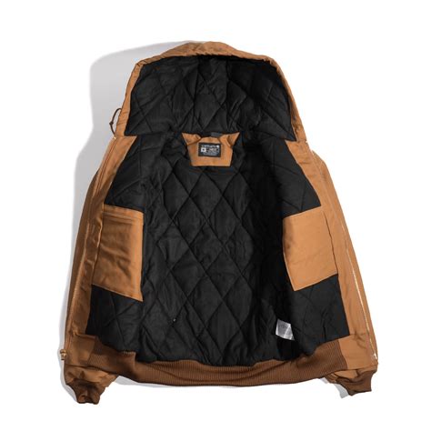 Carhartt カーハート J140 ダックアクティブジャケット キルティングフランネル裏地 アメリカ製 ｜ メンズ S M L XL XXL MADE IN USA 米国製 UFCW ...