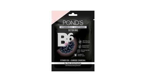 POND'S Vitamin Duo Sheet Mask-Hydrating Vitamin B3 + Coconut Water For ...