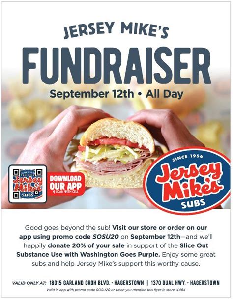 Jersey Mike Slice Out Substance Use with Washington Goes Purple, Jersey ...