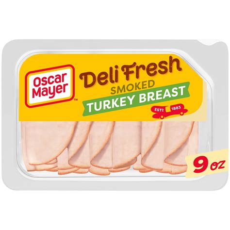 Buy Oscar Mayer Deli Fresh Smoked Turkey Breast Sliced Lunch Meat, 9 oz ...
