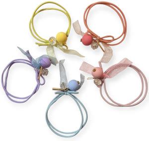 Beauty Flow 5 PCS Simple Versatile Pearl Hair Ties for Women And Girls ...