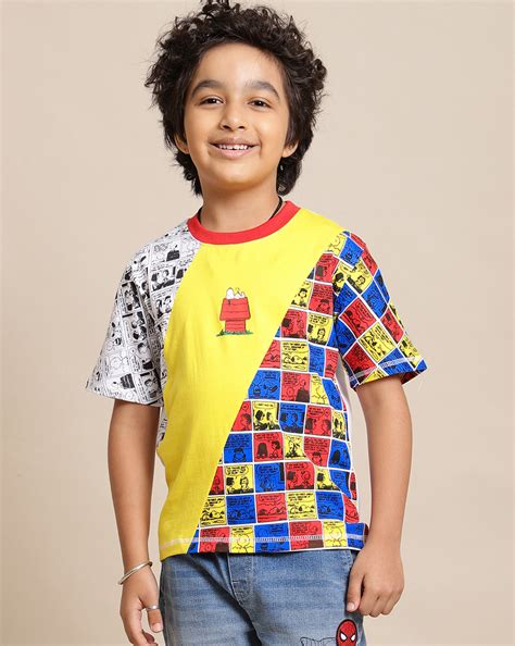Peanuts Printed Regular Fit Tshirt For Boys – Kidsville