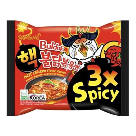 Samyang 3X Spicy Buldak (Korean) Hot Chicken Flavor Ramen Stir-Fried ...