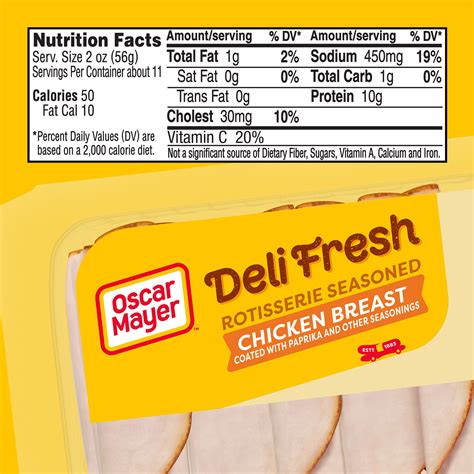 Buy Oscar Mayer Deli Fresh Rotisserie Seasoned Sliced Chicken Breast ...