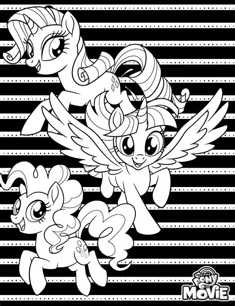 My Little Pony Coloring Page Printable - Printable Templates