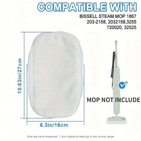 Dampfreiniger-Ersatzpads - waschbare und langanhaltend Mikrofaser-Pads ...