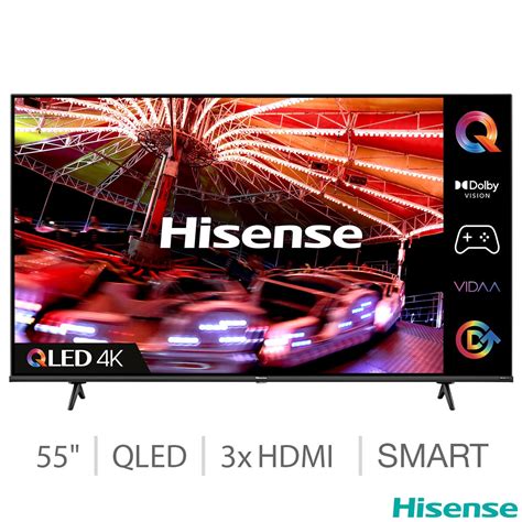 Hisense 55E7HQTUK 55 Inch QLED 4K Ultra HD Smart TV | Cos...