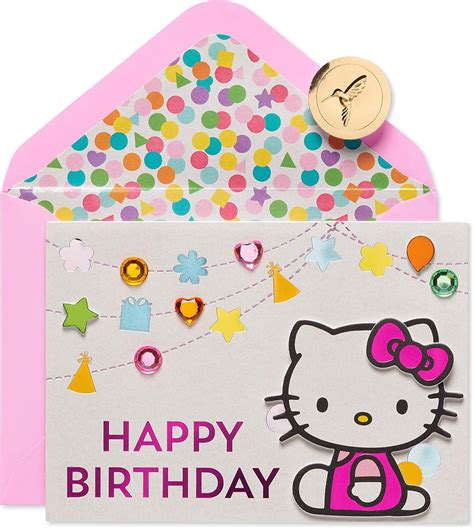Buy Paypyrus Birthday Card for Girl Hello Kitty Confetti Online at ...